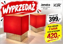 Jamaica mala biurkowa lampka 1x60W  E27 ab.czerwona