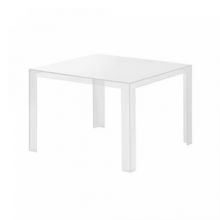 Invisible table stol 100x100x72cm krysztalowy