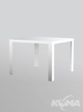 Invisible table stol 100x100x72cm bialy-lsniacy