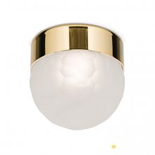 Ball lampa sufitowa pozłacana 24-kartowe złoto ze szkłem kryształ lany satynowy 4,5W led 3000 K               