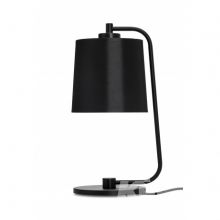 Columbus_ln_1 lampa stołowa nocna  z abażurem czarnym 1x40W E27  czarna
