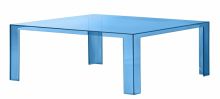 Invisible table lawa 100x100x31.5cm zielono-niebieski