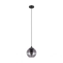 Ariscani lampa wisząca 1x40W E27 czarna-transparentna 