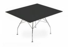 Glossy stol 130x130x72cm czarny lsniacy
