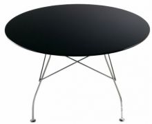 Glossy stol d130cm h72cm czarny lsniacy