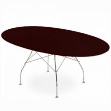 Glossy stol 194x120x72cm czarny lsniacy