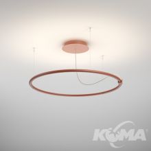 Buclo 122  oprawa wisząca led 45W 3000K 2851lm ściemnialna terakota