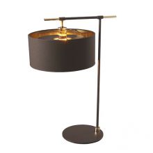 Balance lampa stołowa 1x60W E27 230V brązowa/nikiel