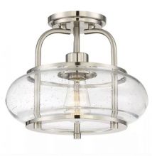 Trilogy plafon sufitowy E27 12W  nikiel szczotkowany