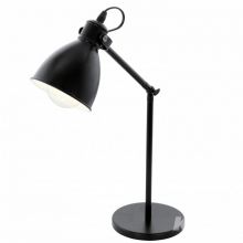 Priddy lampka biurkowa 1x60W E27 czarny