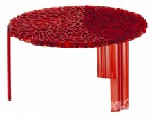 T-table stolik d50cm h28cm czerwony