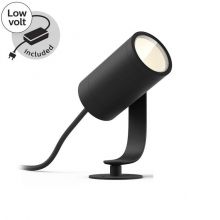 Lily Hue reflektor zewnętrzny 8W LED 230V czarny + zasilacz