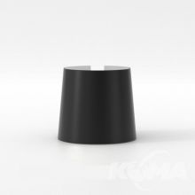 Cone_105 abażur czarny w kształcie małego stożka do lampy miura