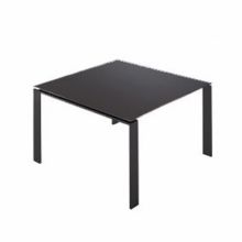 Four stol 128x128x72cm czarny-czarny