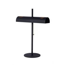 Glendale lampa stołowa czarna/mosiężna 2x40W E27