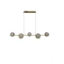 Euforia oprawa wisząca led 5x6W 3000K 3-stopniowe ściemnianie złota błyszcząca