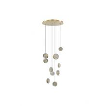 Euforia oprawa wisząca led 10x6W 3000K 3-stopniowe ściemnianie złota błyszcząca