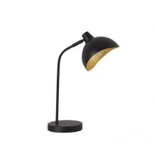 Geeti lampa stołowa czarna/złota 1x5W LED E14