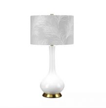 Milo lampa stołowa ceramiczna  E27 12W biała
