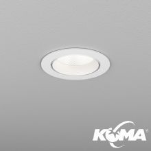 PUTT_midi oprawa wpuszczana biała 10W LED 3000K 960 lm 35° CRI>90 ściemnialna