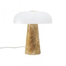 Glossy lampka stołowa E14 10W marmurowa  brąz