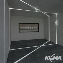 Xblade lampa ścienna/sufitowa 7W 3000K biała