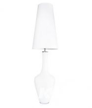 Panay_opal lampa podłogowa biały abażur