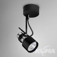 2000_P20_spot reflektor czarny struktura 1x50W E27 230V
