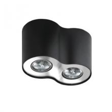 Neos lampa sufitowa 2x50W GU10 230V czarna/chrom