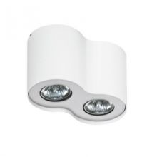 Neos lampa sufitowa 2x50W GU10 230V biała/aluminium