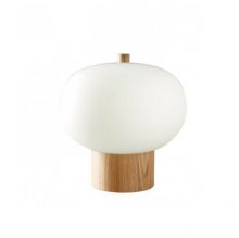 Ilargi lampka stołowa led 14,8W biały + drewniane elementy