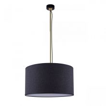 Dafo lampa wisząca z abażurem  czarno-złoty 1x9W E27
