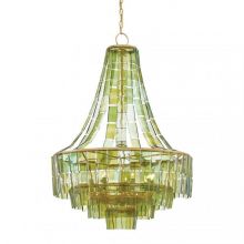 Vintner oprawa wisząca 7xE14 8W przyciemniane płatkowe złoto