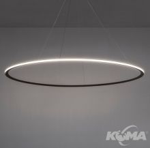 Circular lampa wisząca LED 110W 3000k czarna