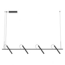 Lampa wisząca praxi led 4x7W 1738lm 3000K czarna