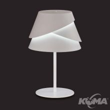 Alboran lampa stołowa 1x40W E27 230V biała