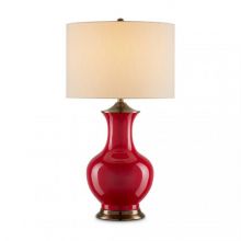 Lilou_Currey lampa stołowa E27 12W czerwona
