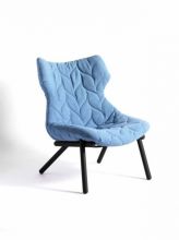 Foliage fotel 70x90x80cm trevira niebieski/czarny