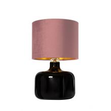 Lora lampa stołowa czarny/złoty/różowy 1x25W led E27
