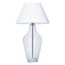 Valencia lampa stołowa 1x60W E27 230V transparentna/biały