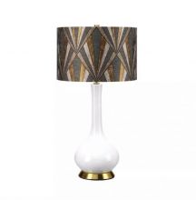 Milo lampa stołowa ceramiczna  E27 12W biała