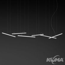 Halo lampa wisząca biała 6x15,3W LED 24V ,2700K,DALI,Surface Basic