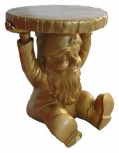 Gnomes attila stolik/taboret d40cm h44cm zloty