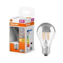 Led star classic a 34 filament mirror silver 4W 827 clear E27