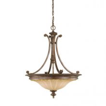 Stirling_castle lampa wisząca 3x60W brąz