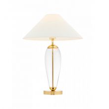 Rea lampa stojąca złoty/transparent/biały 1x60W E27