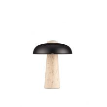 Lento lampka stołowa 3xG9 4W trawertyn czarna