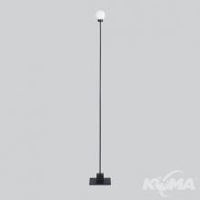 Snowball lampa podłogowa czarna 1x6W G9 ściemnialna
