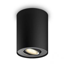 Pillar Hue lampa sufitowa spot 1x50W GU10 230V czarna - bez ściemniacza