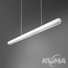 Equilibra_64cm lampa wisząca 22W LED 230V biała połysk